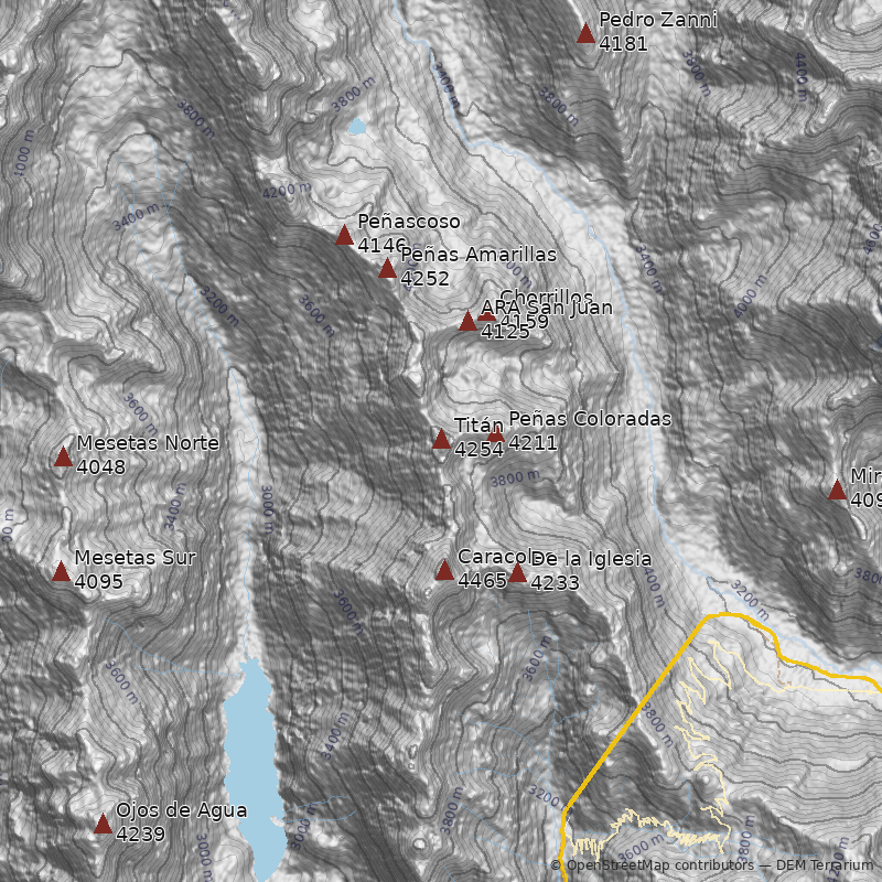 Mapa Pico Titán