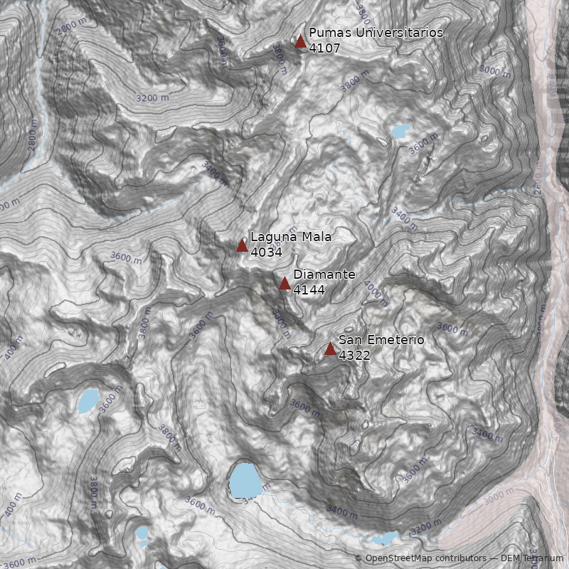 Mapa Cerro Diamante