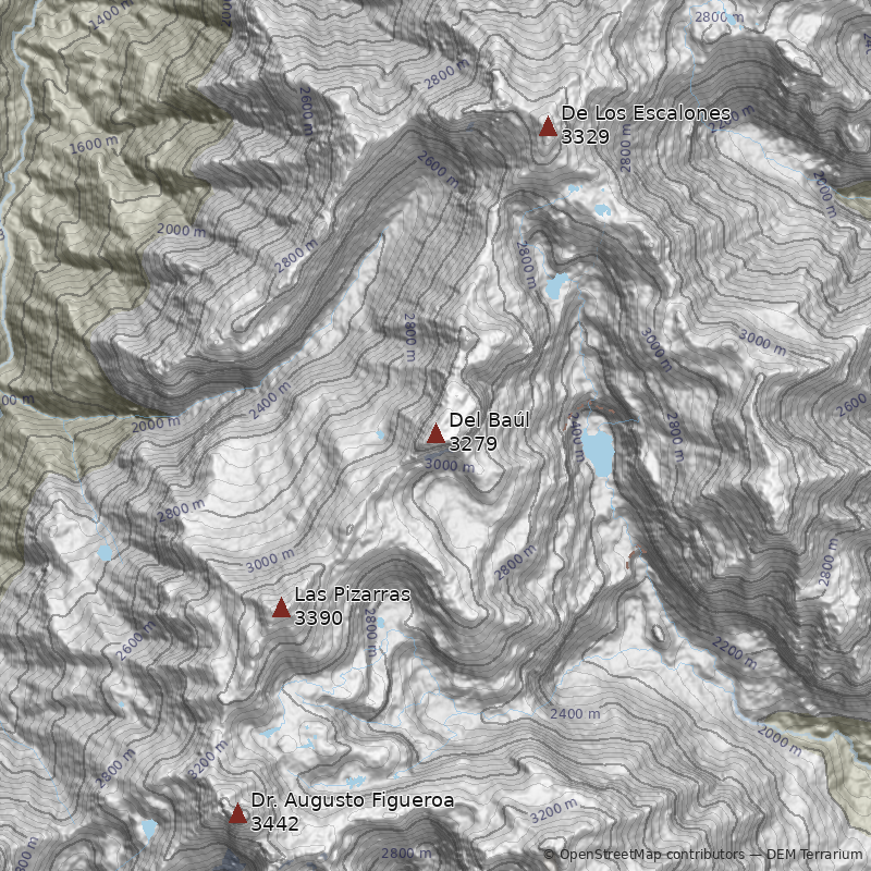 Mapa Cerro Del Baúl