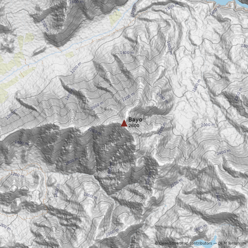 Mapa Cerro Bayo