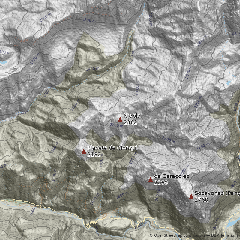 Mapa Cerro Niebla