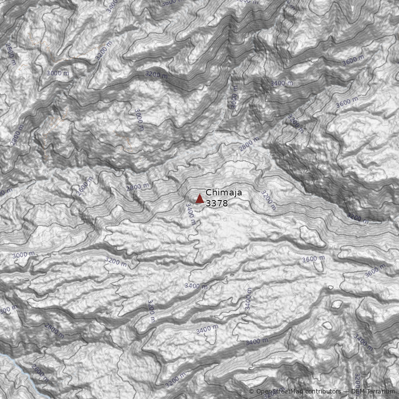 Mapa Cerro Chimaja 