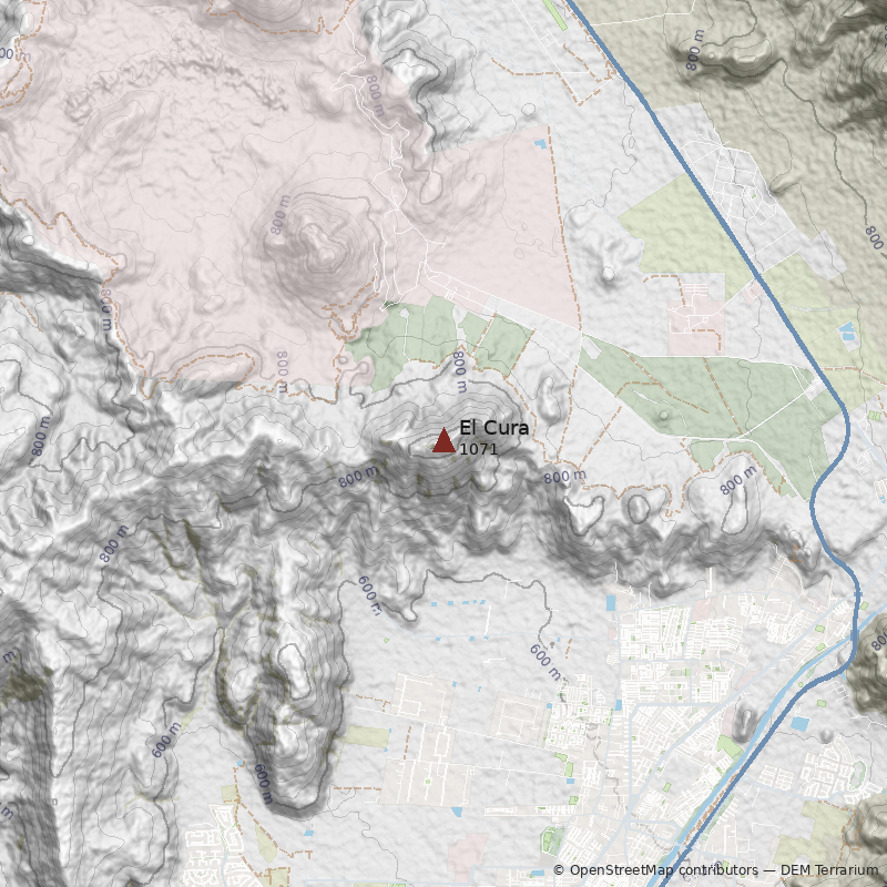 Mapa Cerro El Cura