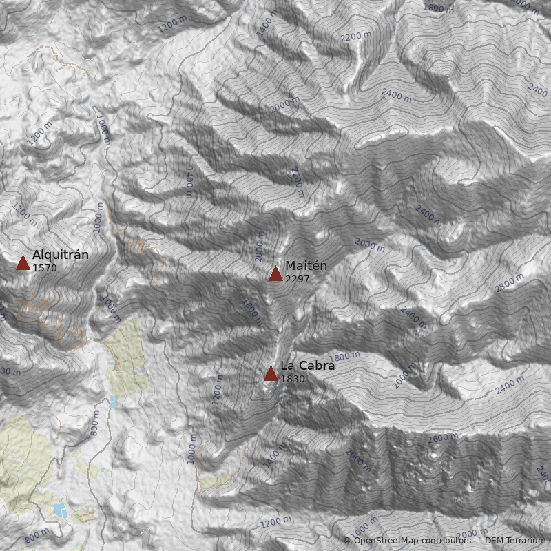 Mapa Cerro Maitén