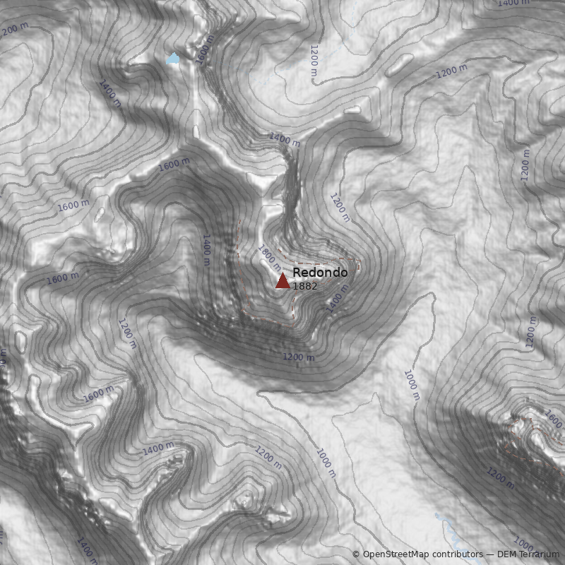 Mapa Cerro Redondo