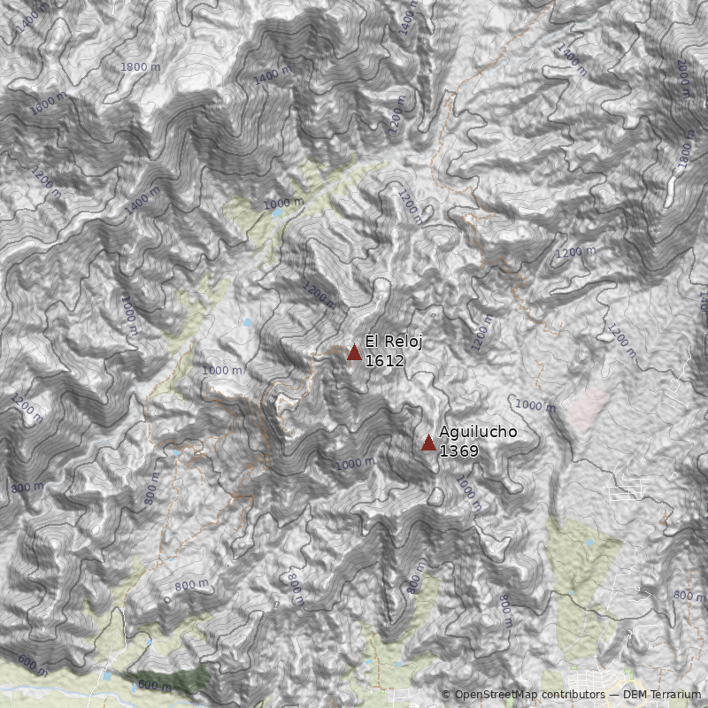 Mapa Cerro El Reloj
