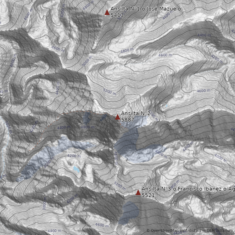 Mapa Pico Ansilta N°2