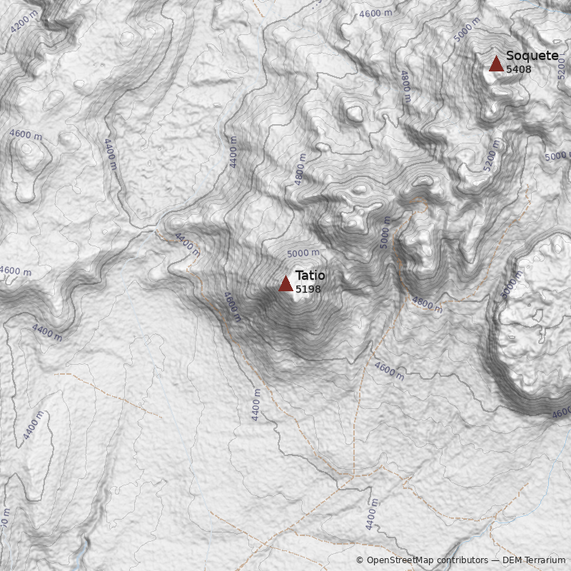 Mapa Volcán Tatio