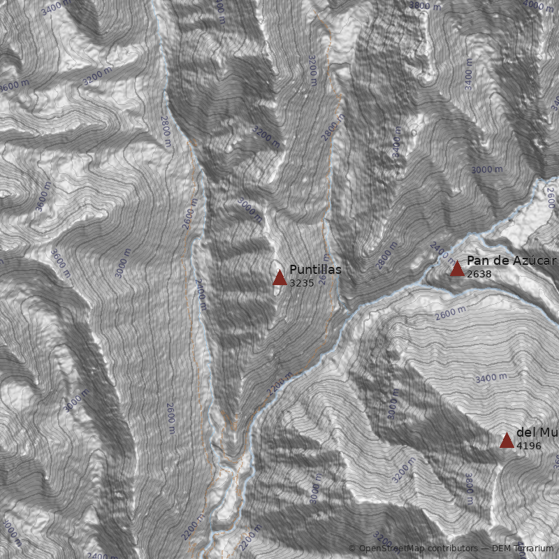 Mapa Cerro Puntillas
