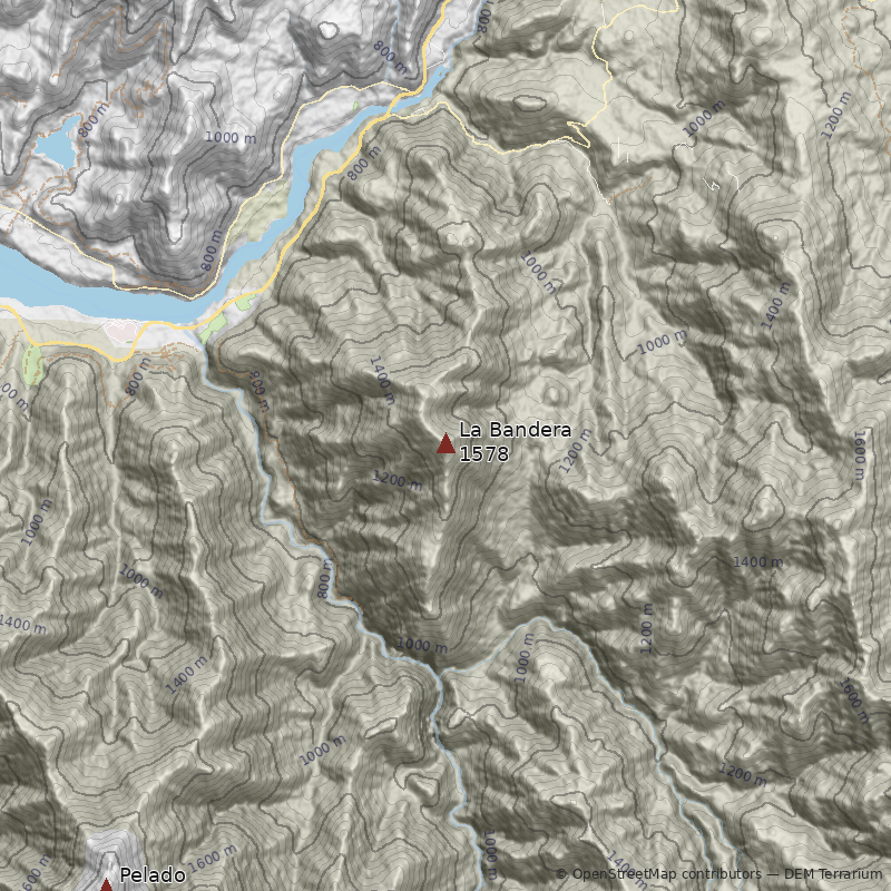 Mapa Cerro La Bandera