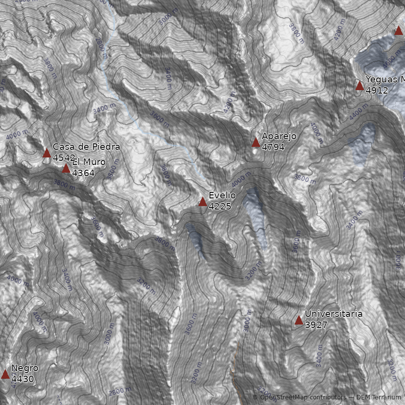 Mapa Cerro Evelio