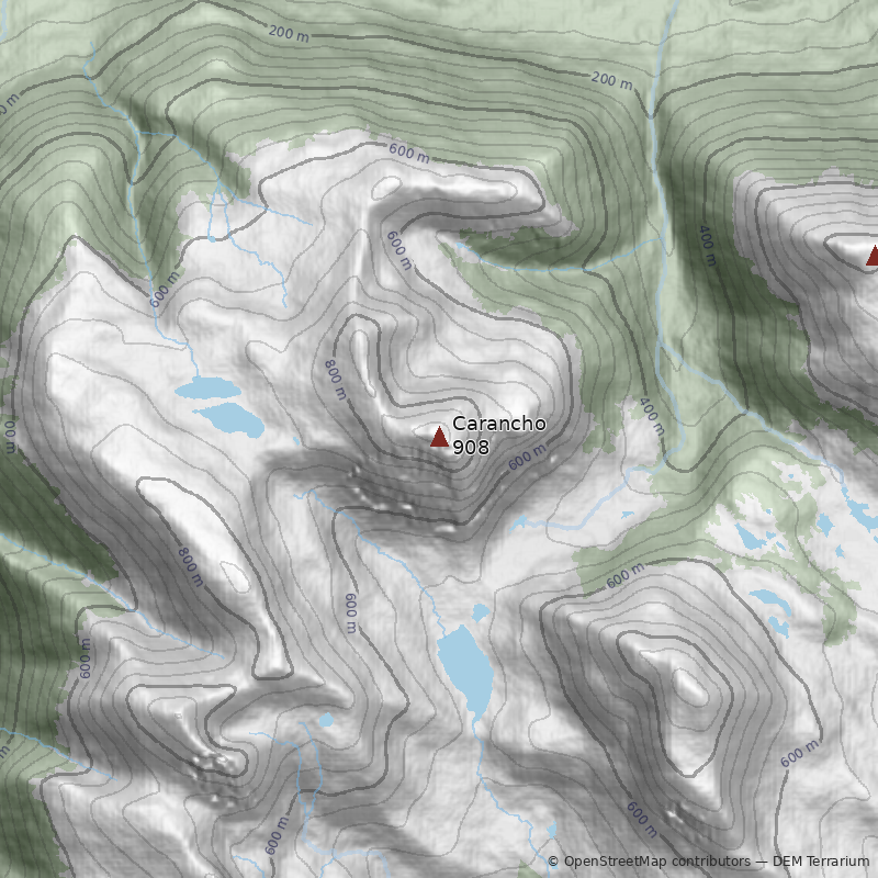 Mapa Cerro Carancho