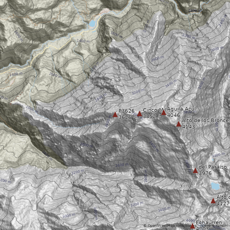 Mapa Cerro P3626