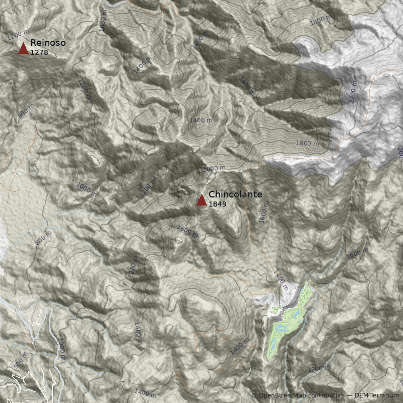 Mapa Cerro Chincolante