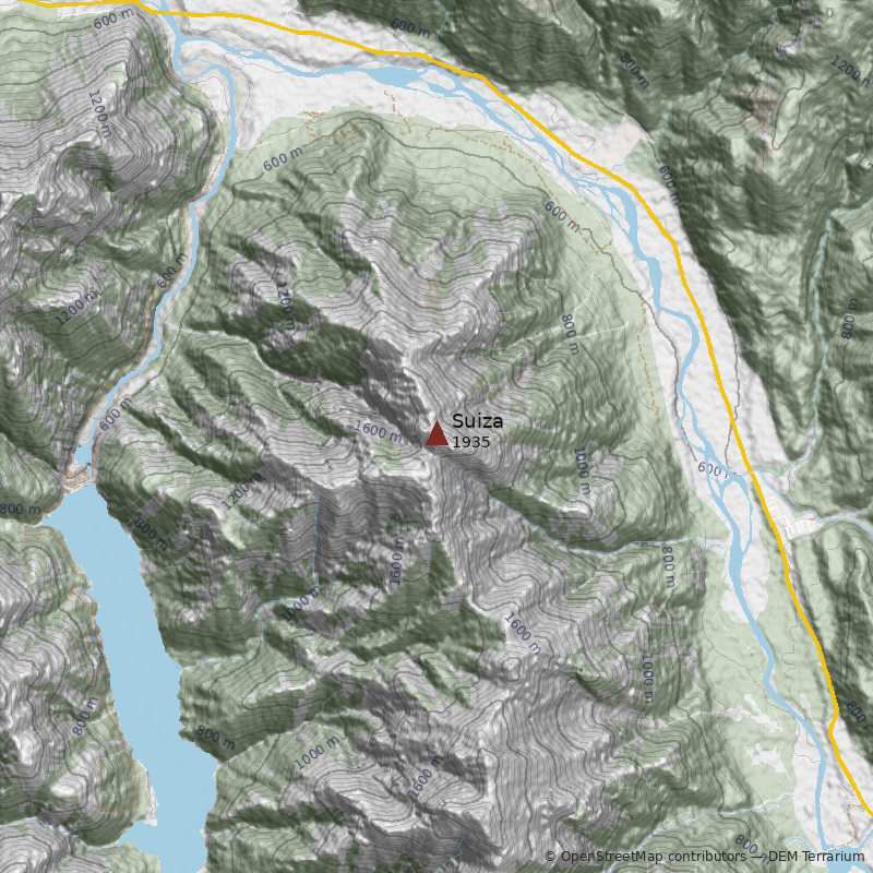 Mapa Punta Suiza