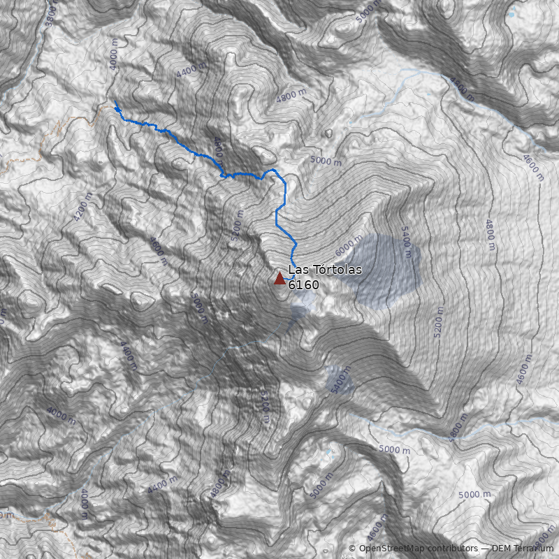 Mapa Cerro Las Tórtolas