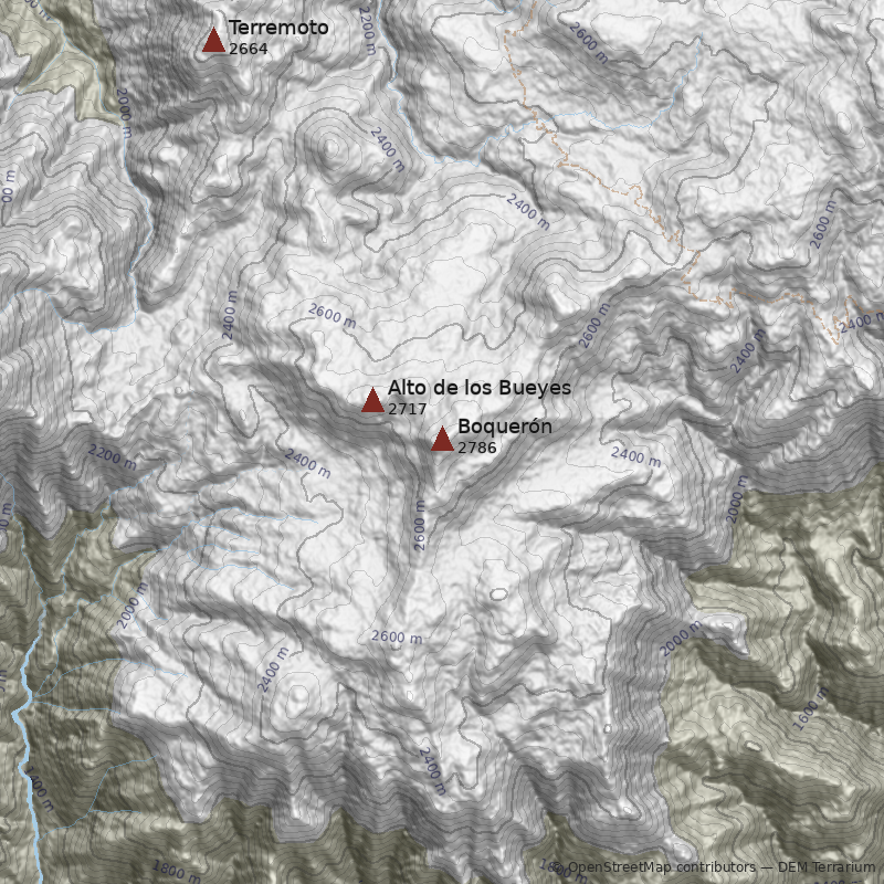 Mapa Cerro Boquerón