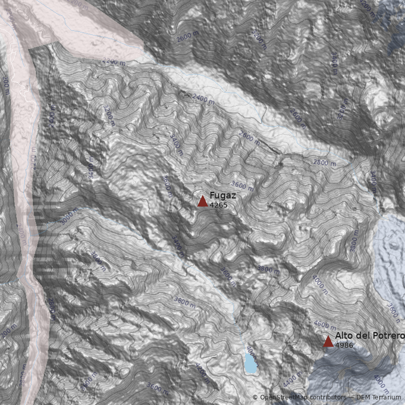 Mapa Punta Fugaz