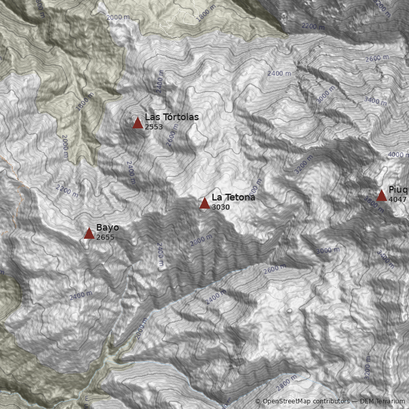 Mapa Morro La Tetona