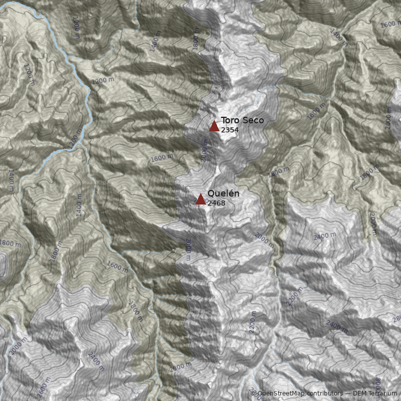 Mapa Cerro Quelén 