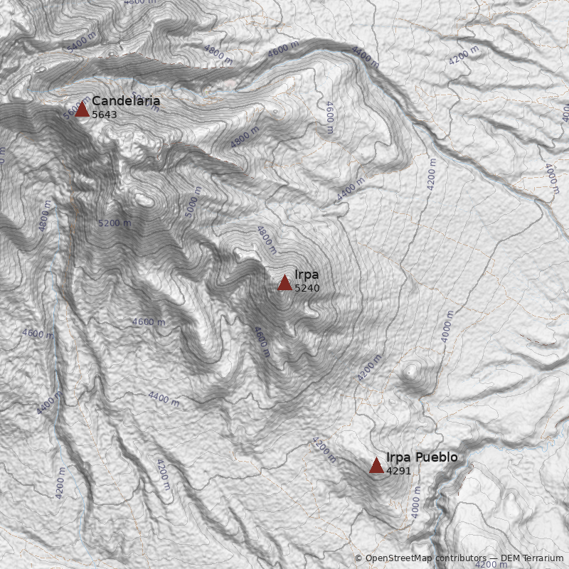 Mapa Cerro Irpa