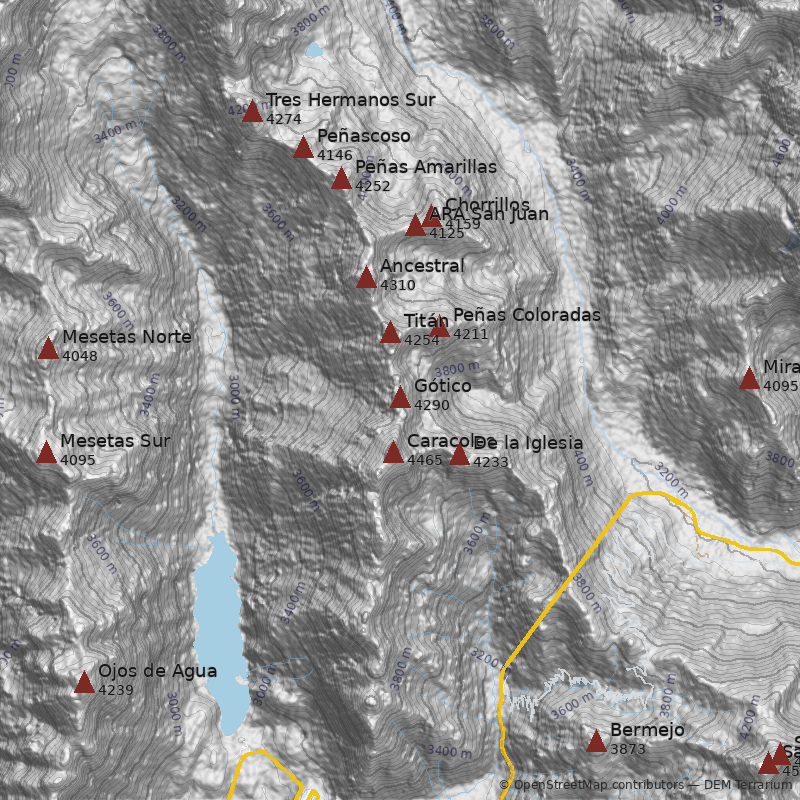 Mapa Pico Gótico