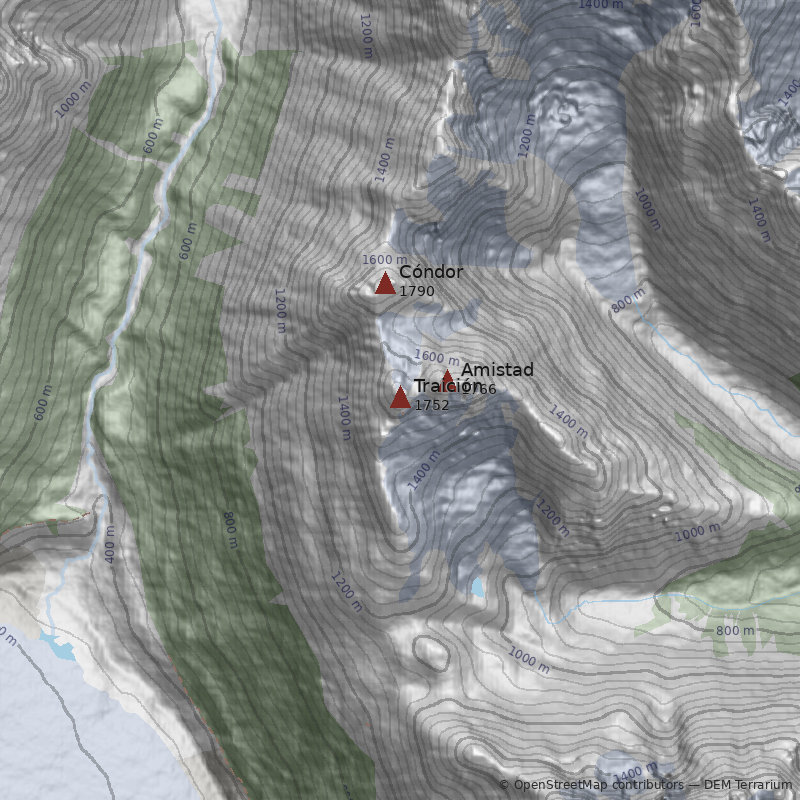 Mapa Cerro Traición