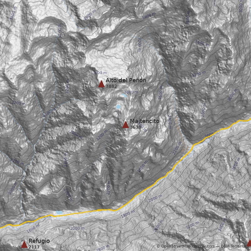 Mapa Cerro Maitencito