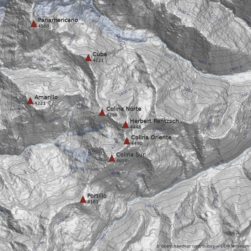 Mapa Cerro Herbert Rentzsch