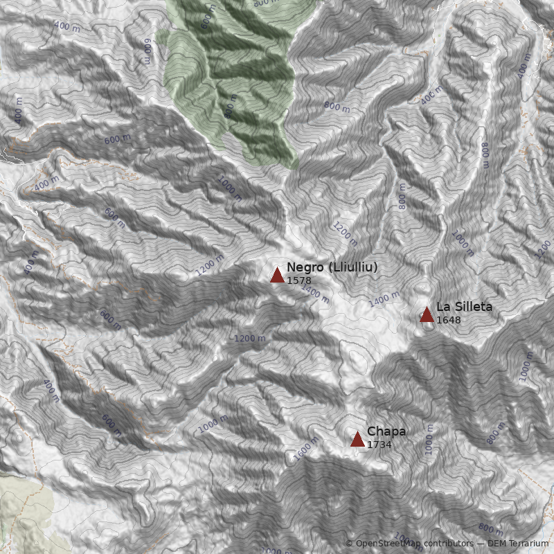 Mapa Cerro Negro (Lliulliu)