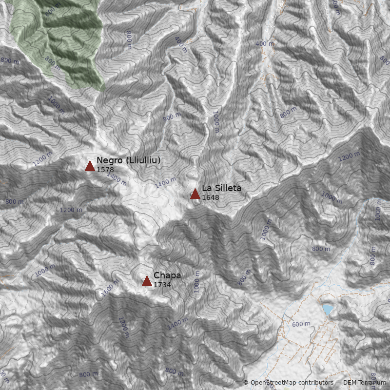 Mapa Morro La Silleta