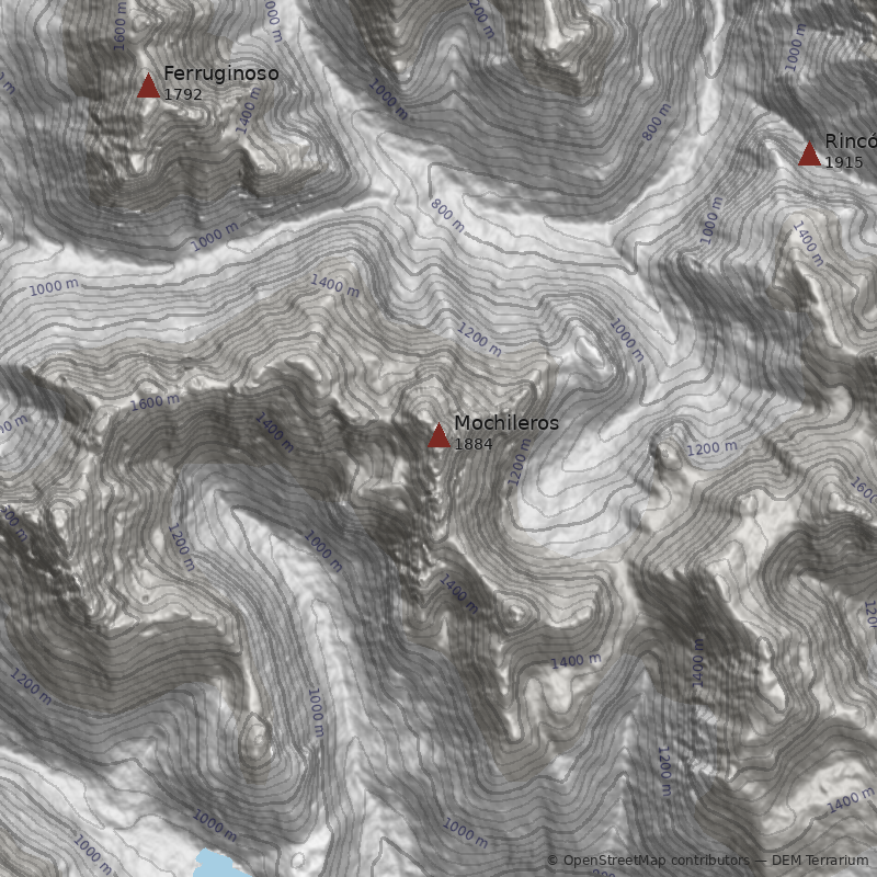 Mapa Punta Mochileros
