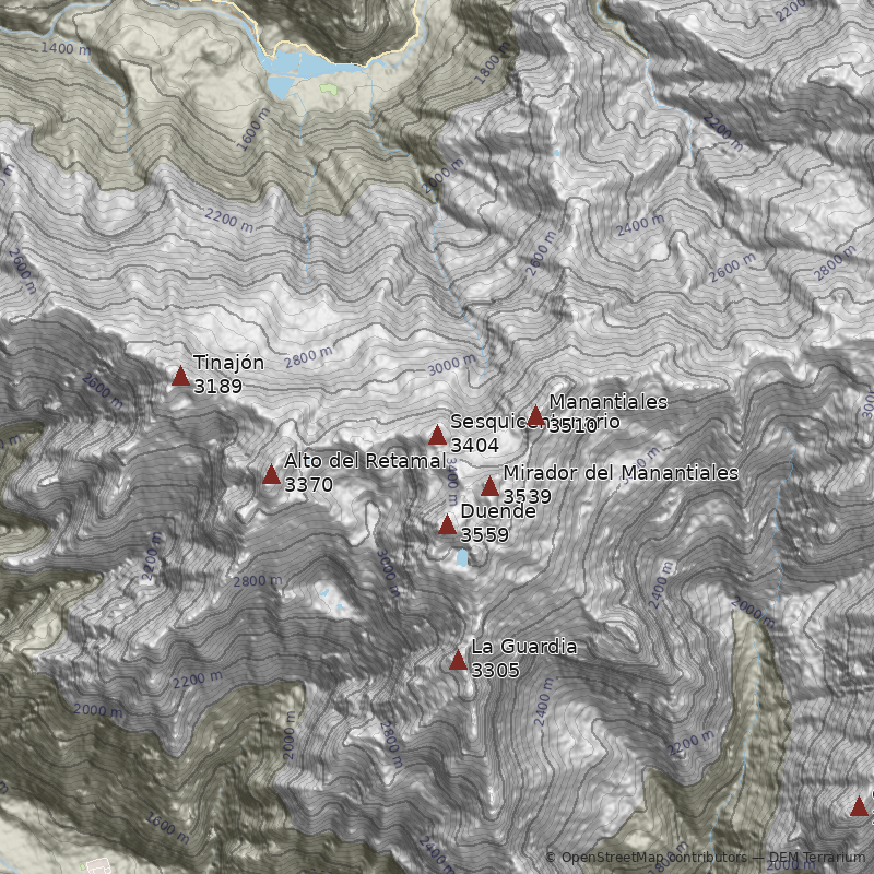 Mapa Cerro Sesquicentenario