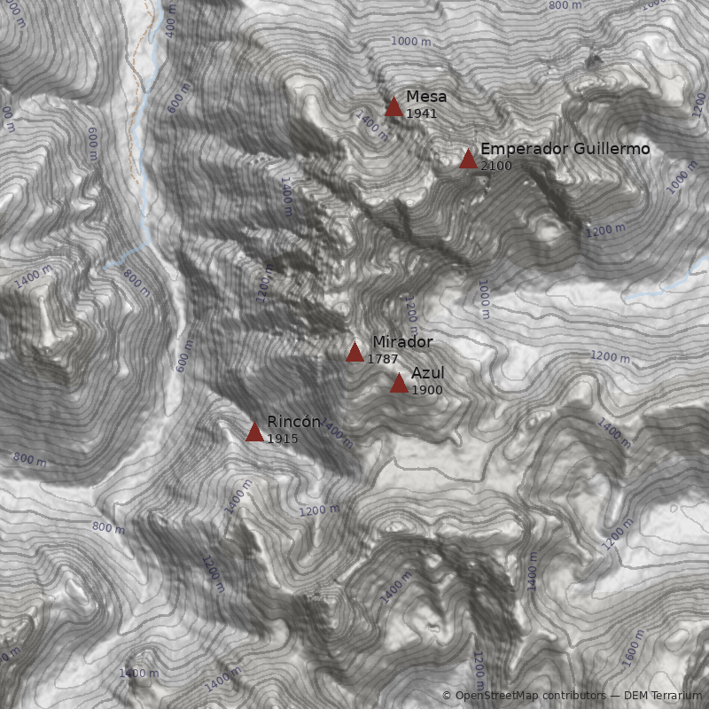 Mapa Cerro  Mirador