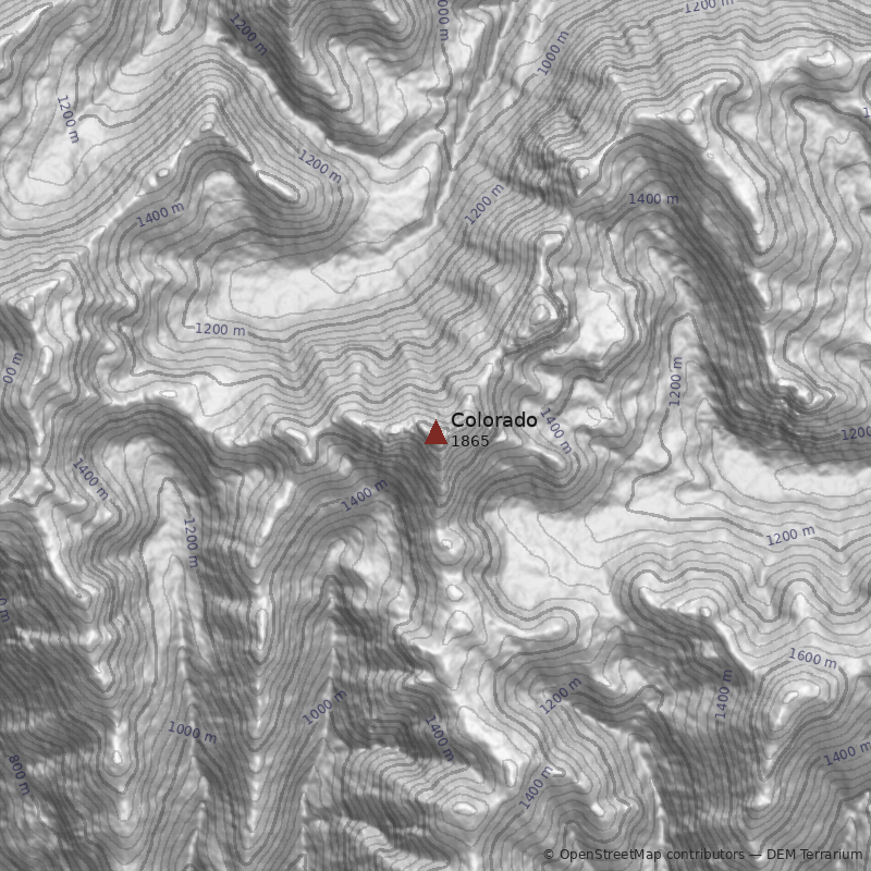 Mapa Cerro Colorado