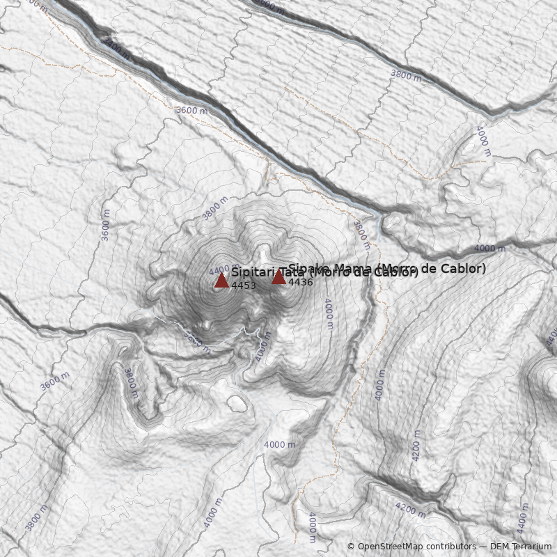 Mapa Cerro Sipaka Mama (Morro de Cablor) 