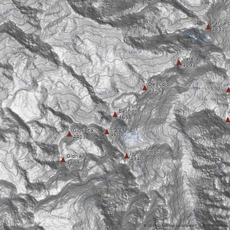 Mapa Cerro Bastión