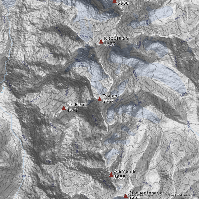 Mapa Cerro Tronco