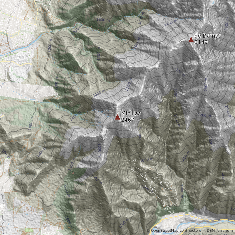 Mapa Cerro Minillas