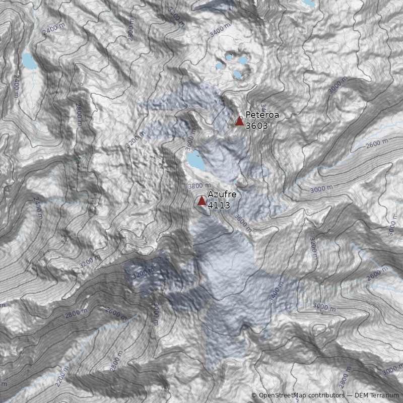 Mapa Volcán Azufre
