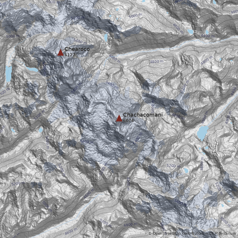 Mapa Cerro Chachacomani