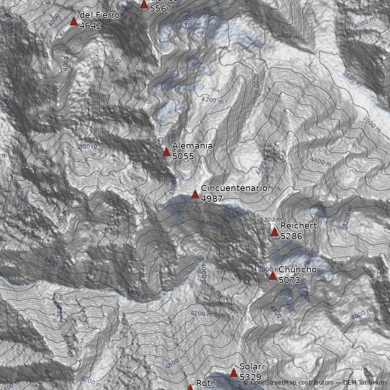Mapa Cerro Cincuentenario