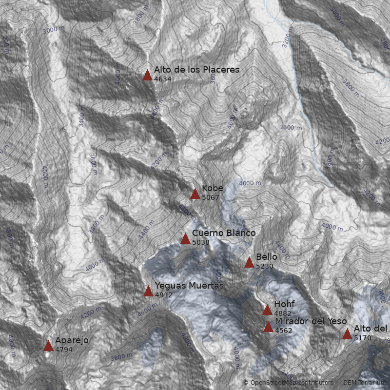 Mapa Cerro Kobe
