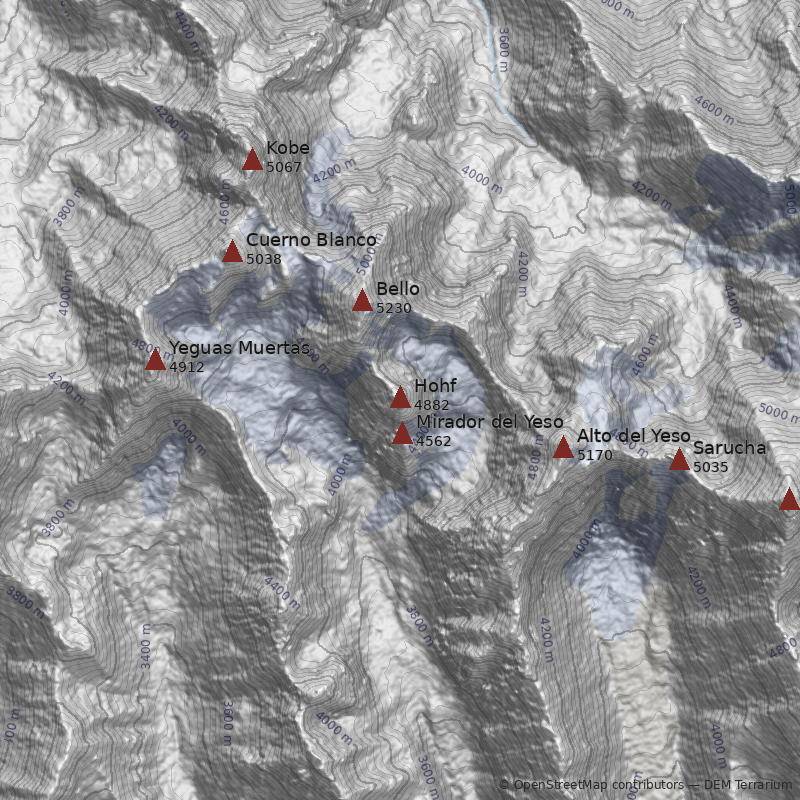 Mapa Punta Hohf