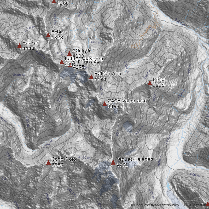 Mapa Cerro CACH Valparaíso