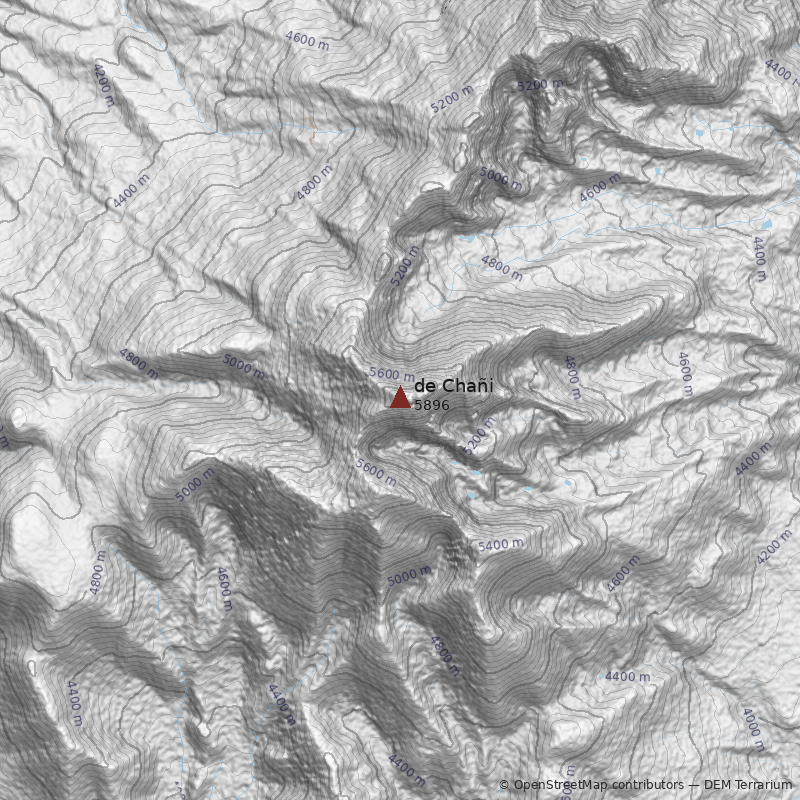 Mapa Nevado de Chañi