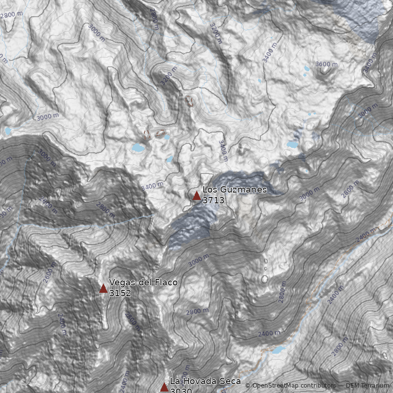 Mapa Cerro Los Guzmanes