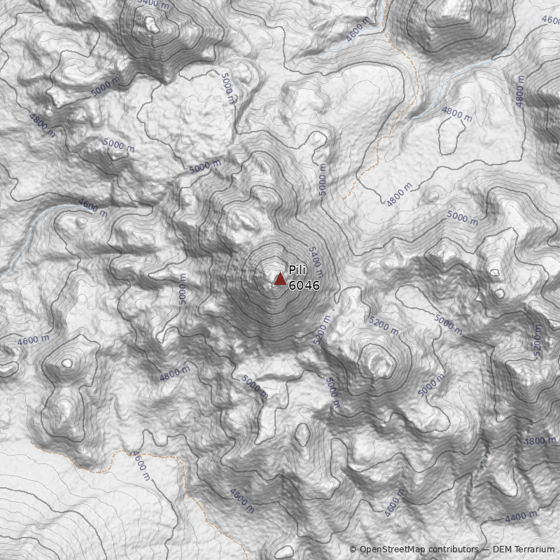 Mapa Volcán Pili