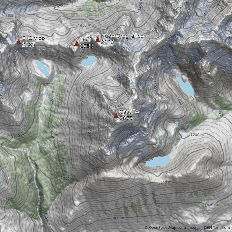 Mapa Cerro Castillo