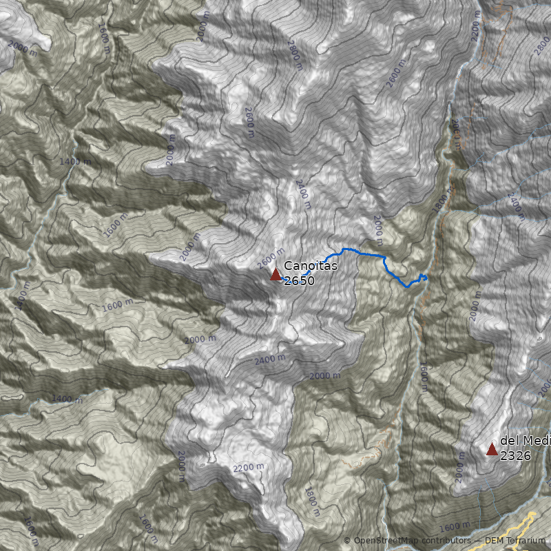 Mapa Cerro Canoitas